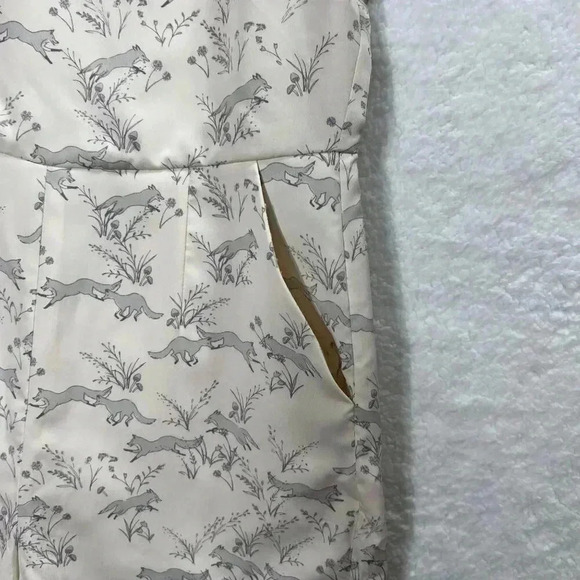 LC Lauren Conrad Runway Limited Edition Enchanted Woodlands Cropped Jumpsuit 6 - Picture 4 of 16